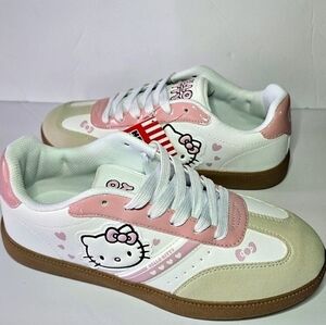 Hello Kitty Pink, Low-Top Sneakers, Casual Silhouette